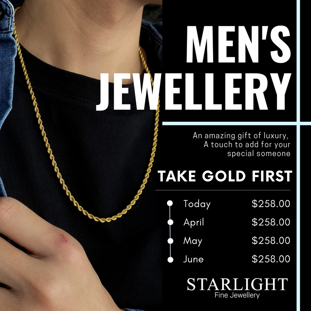 Gold jewellery for men