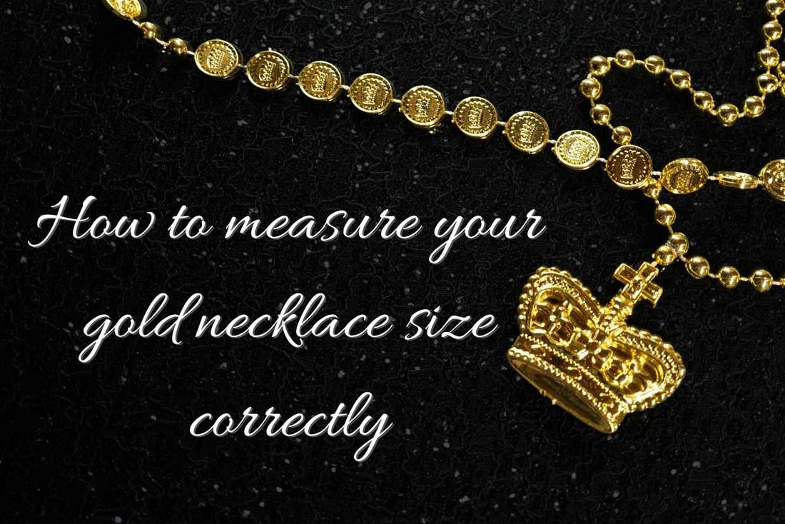 How to measure your gold necklace size correctly