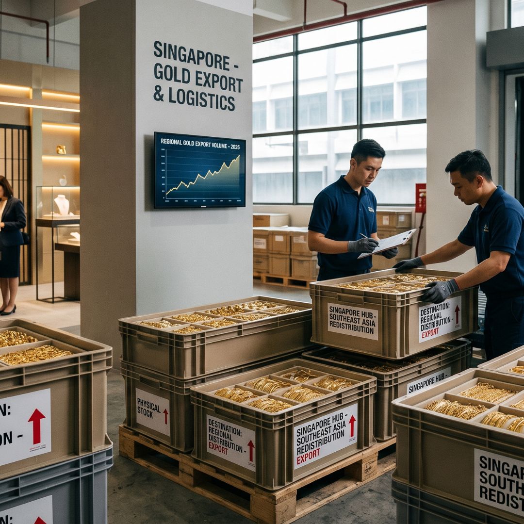Singapore's Gold Jewellery Exports Are Quietly Climbing - And Local Buyers Are Feeling It