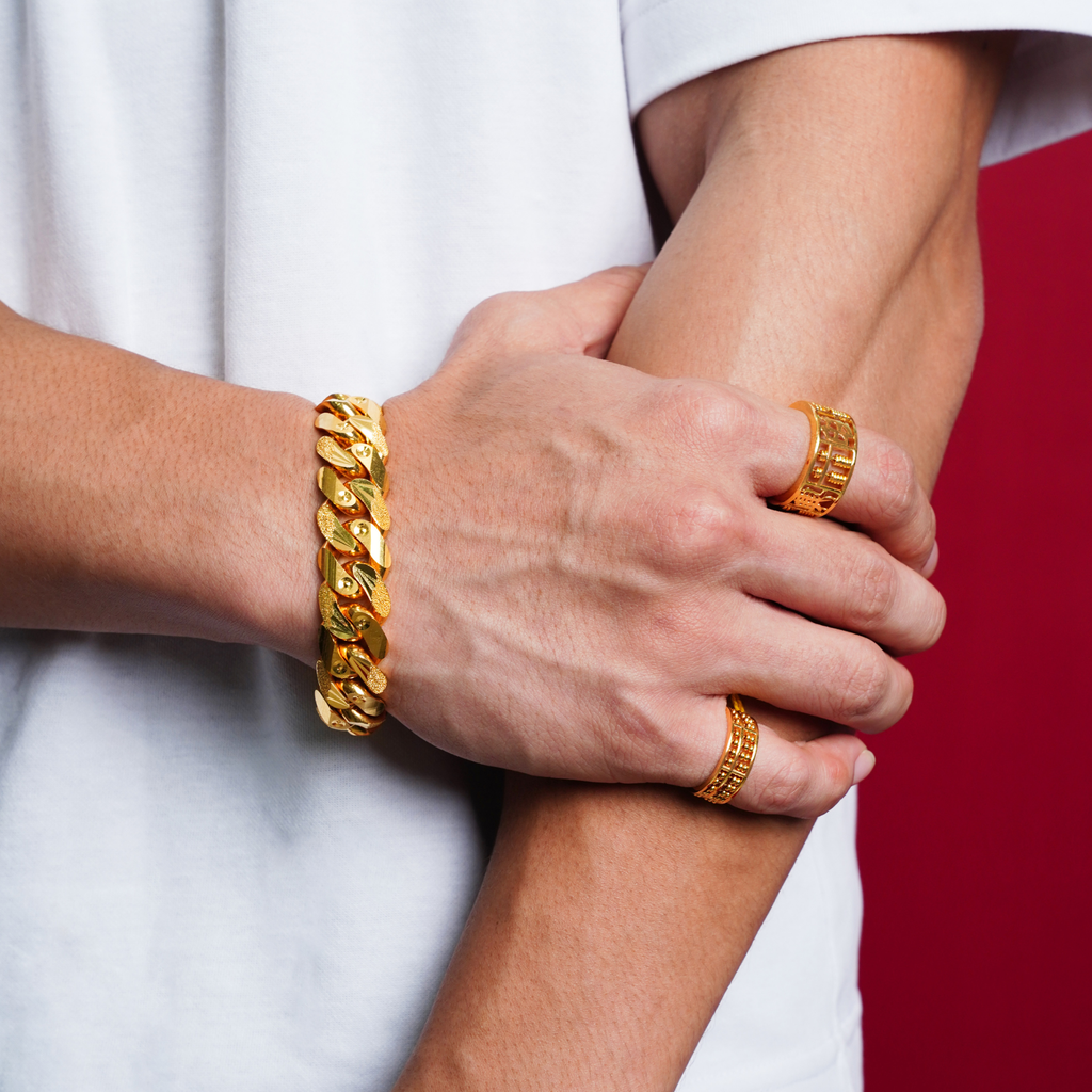 916 Gold 兴旺发财 Abacus Ring