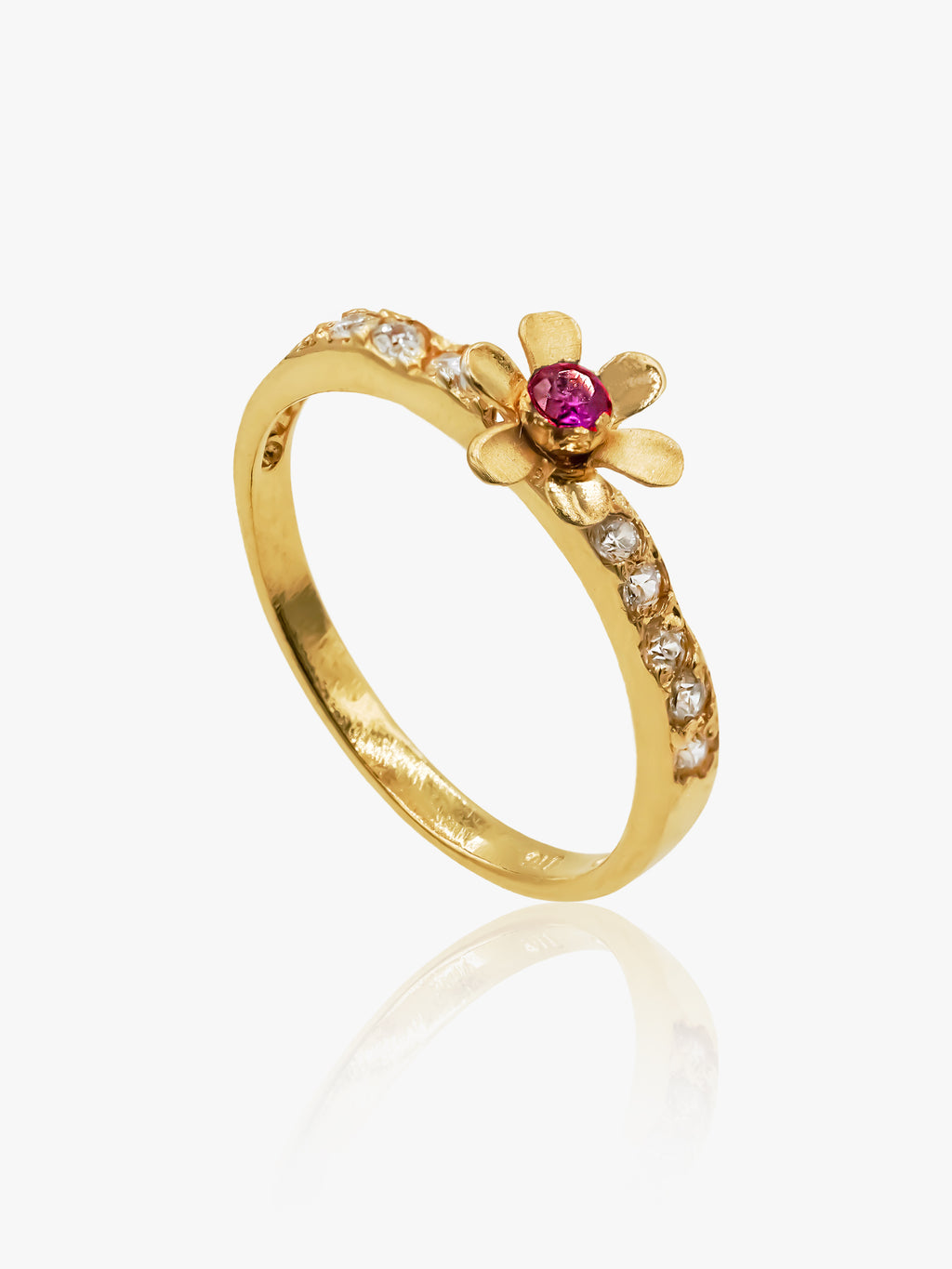916 Gold Blooming Ring