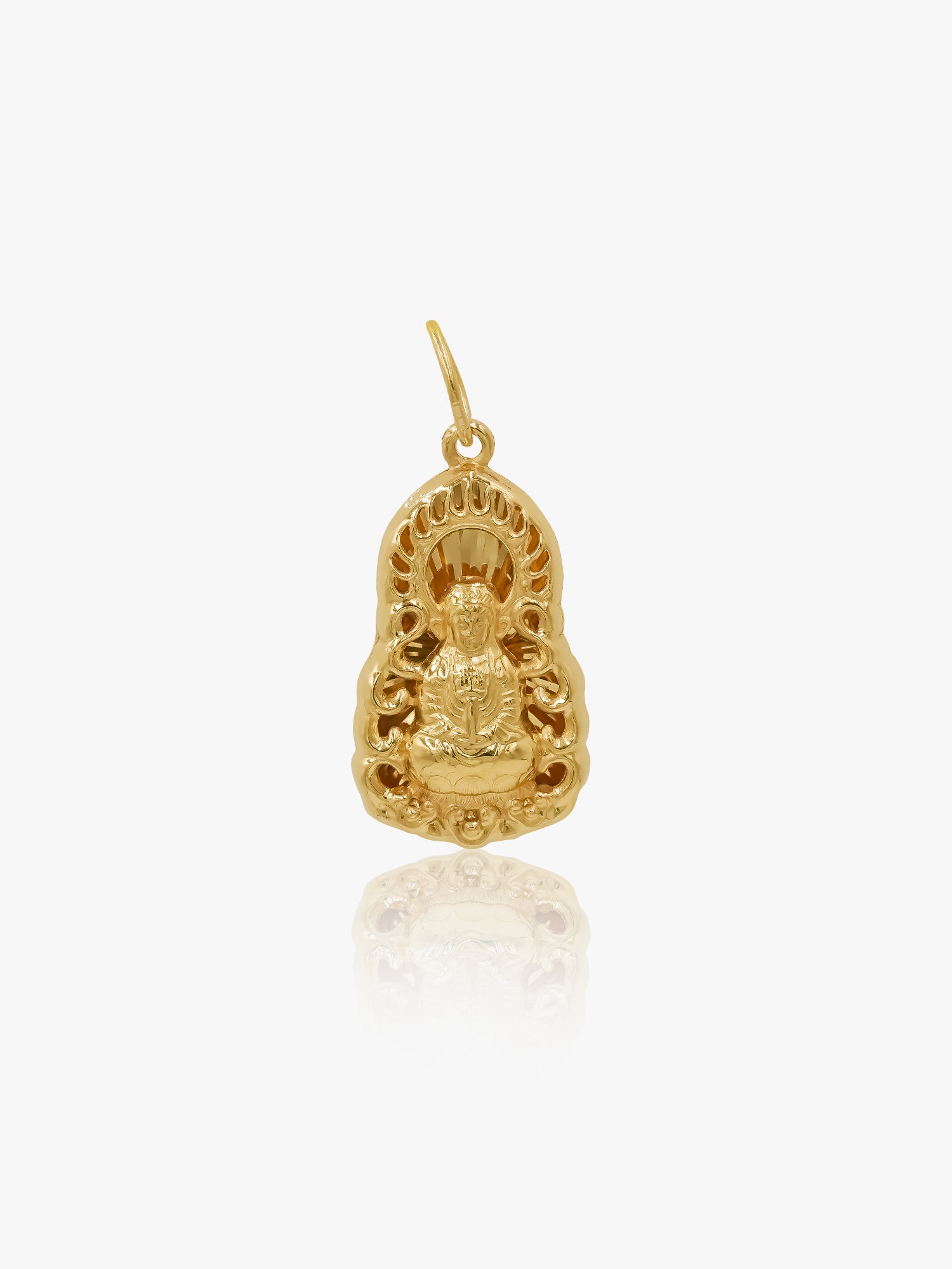 916 Gold Buddha Pendant