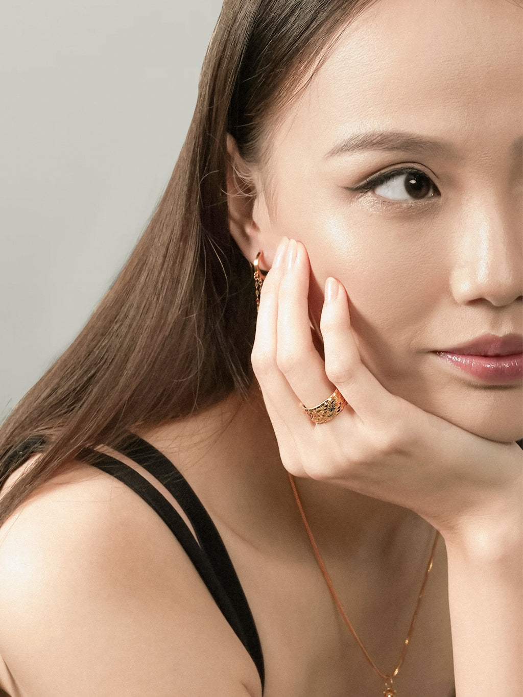 916 Gold Calamus Ring (wide)