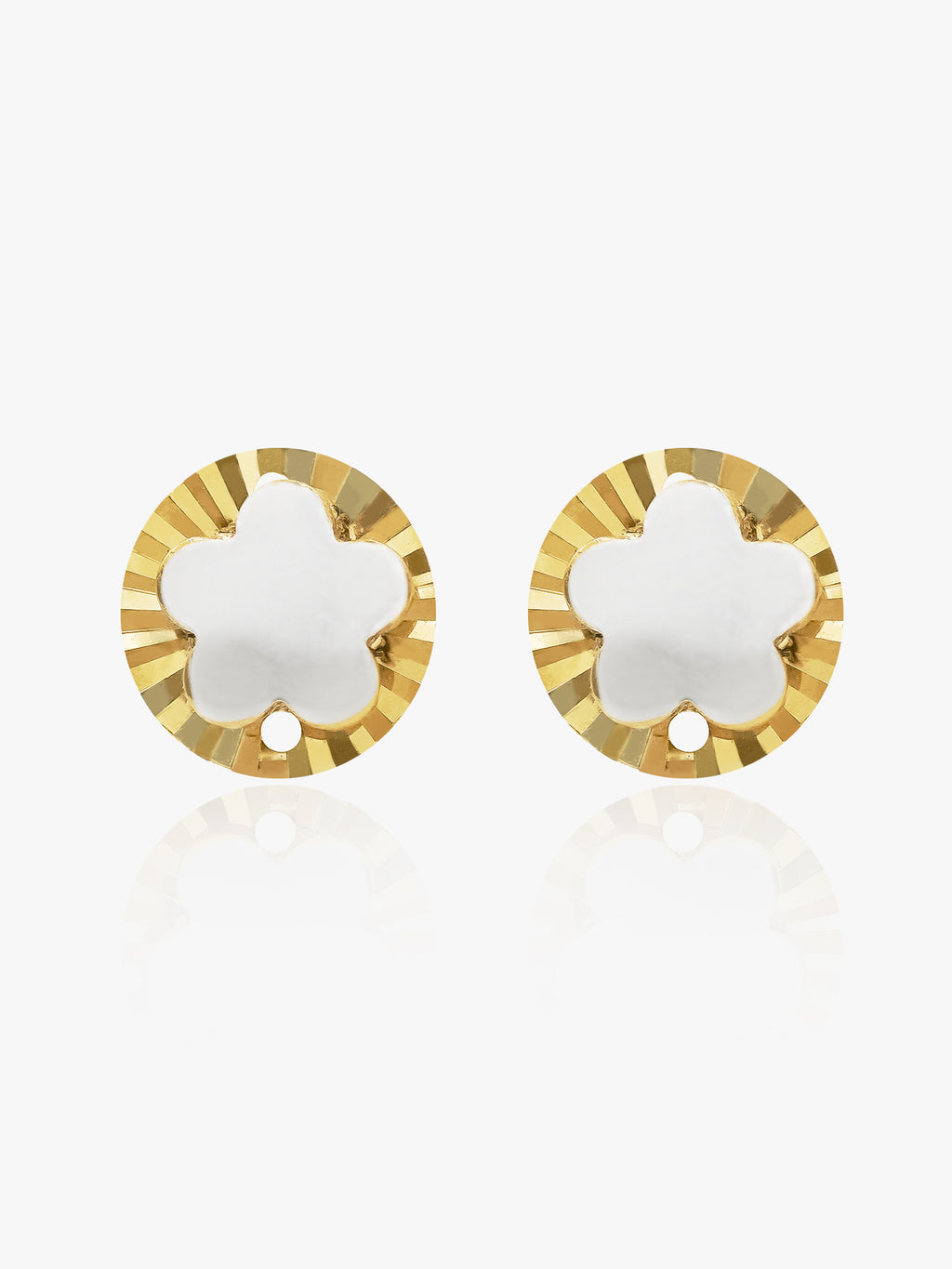 916 Gold Celestial Petal Earring