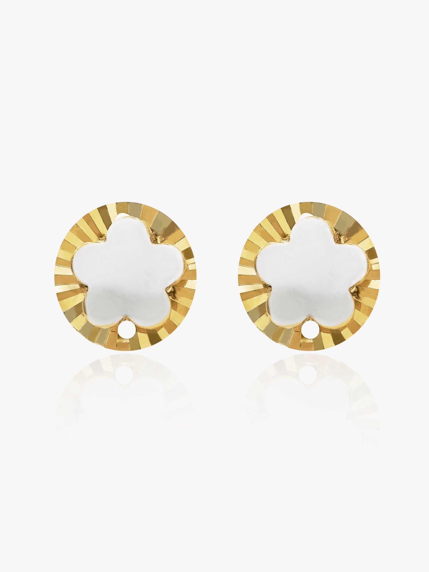 916 Gold Celestial Petal Earring