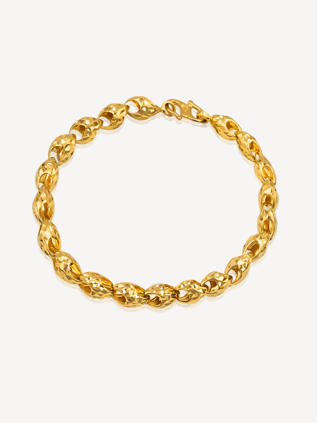 916 Gold Clam Bracelet