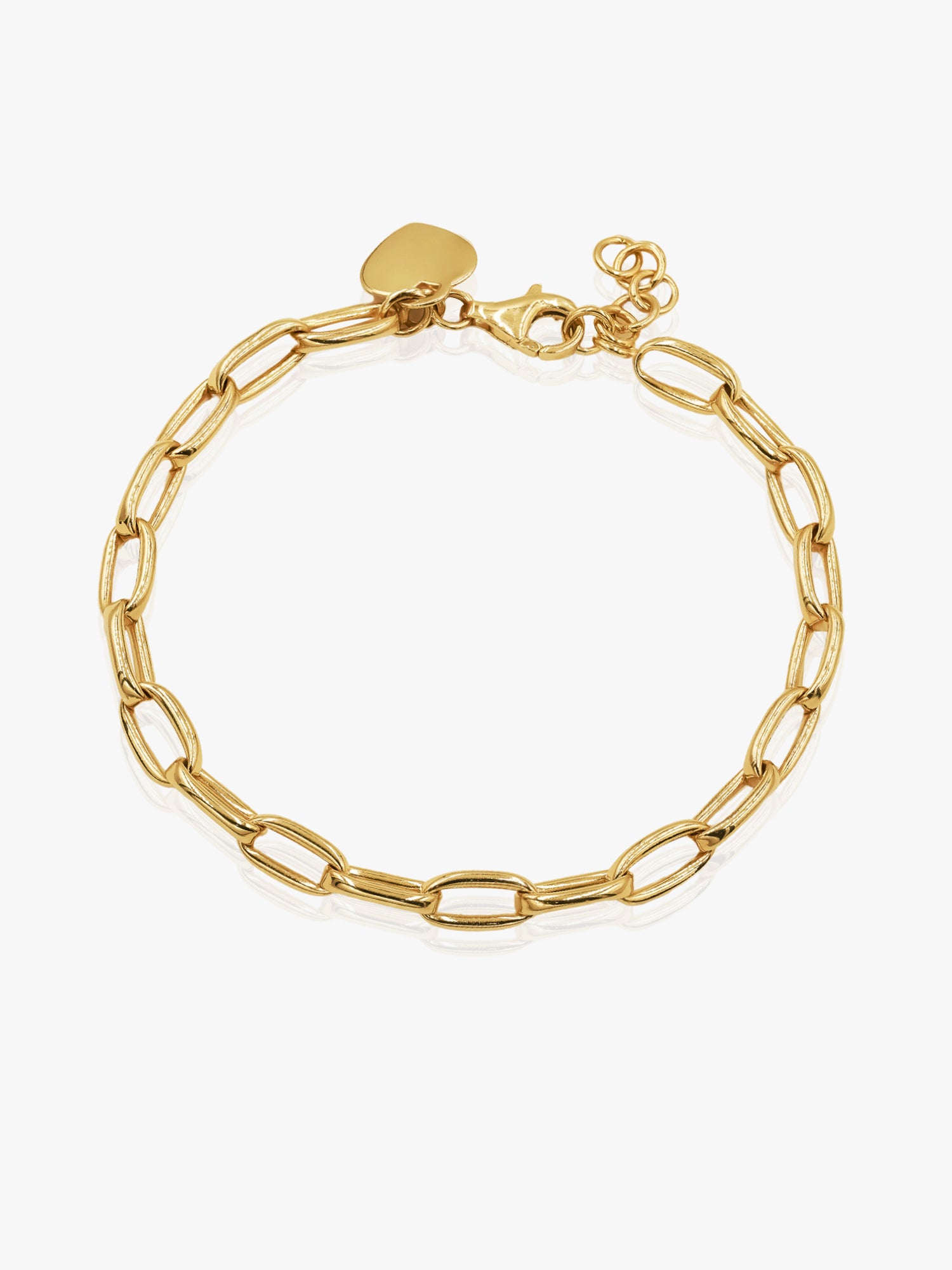 916 Gold Leedon Heart Bracelet