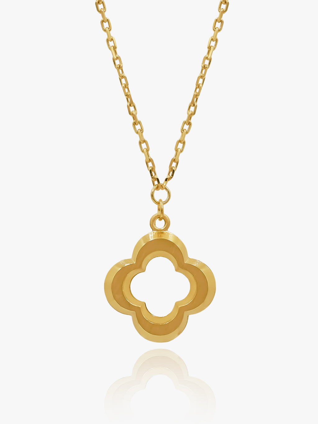 916 Gold Clover Necklace
