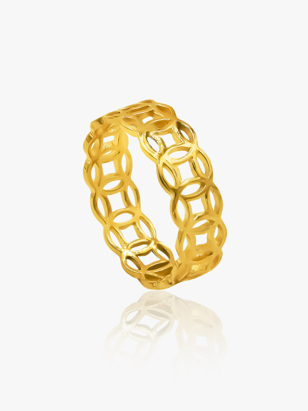 916 Gold Coin Ring