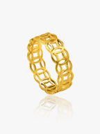 916 Gold Coin Ring