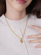 916 Gold Doggo Abacus Pendant