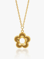 916 Gold Flower Chain Set