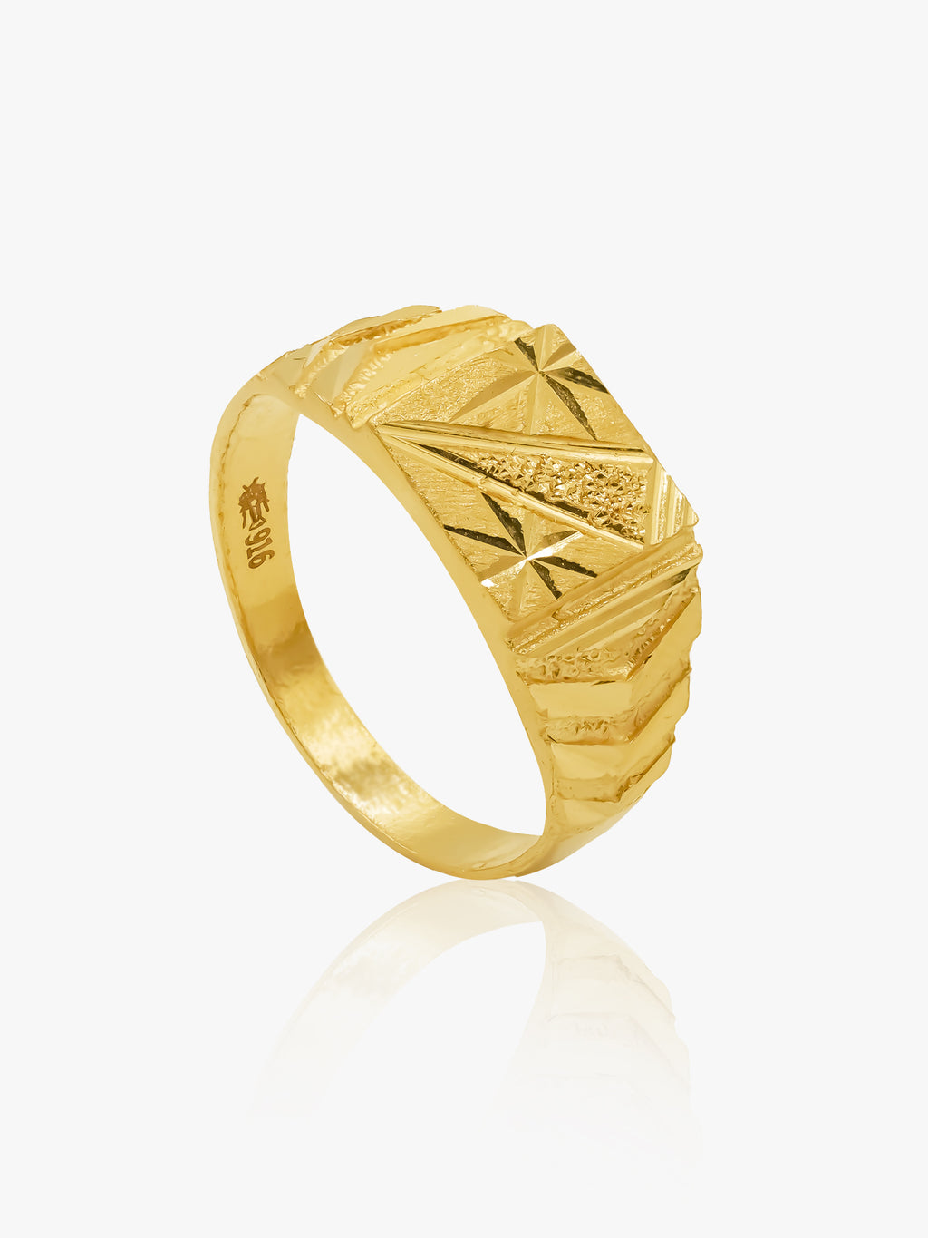 916 Gold Galactic Ring