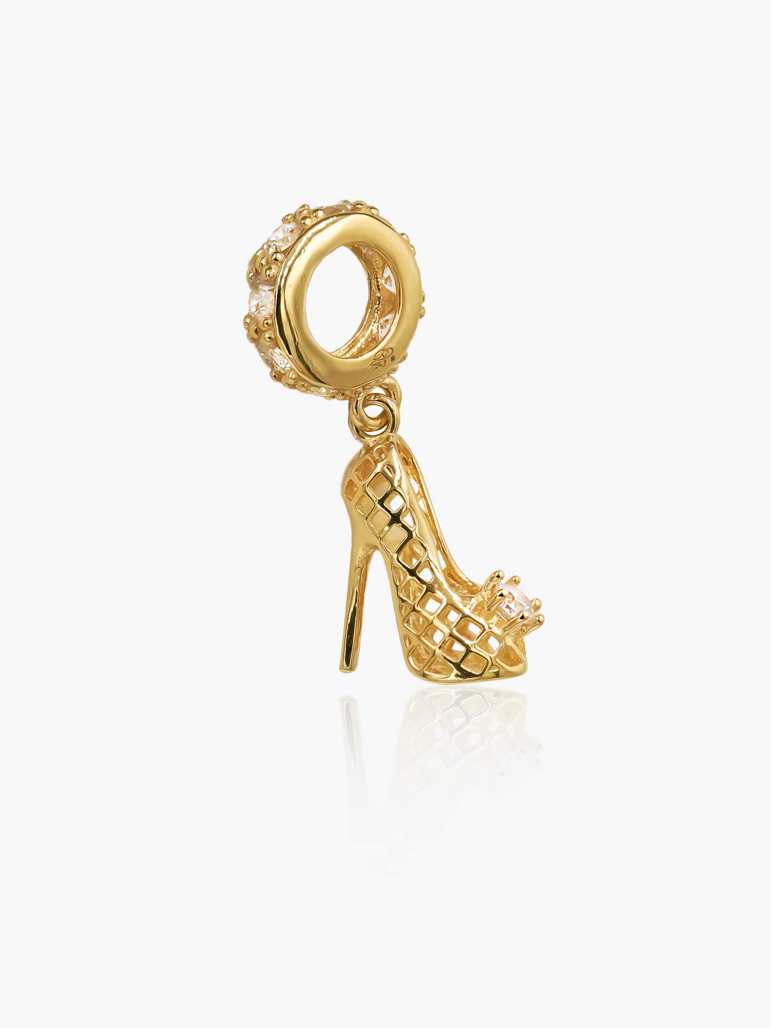 916 Gold Heels Charm