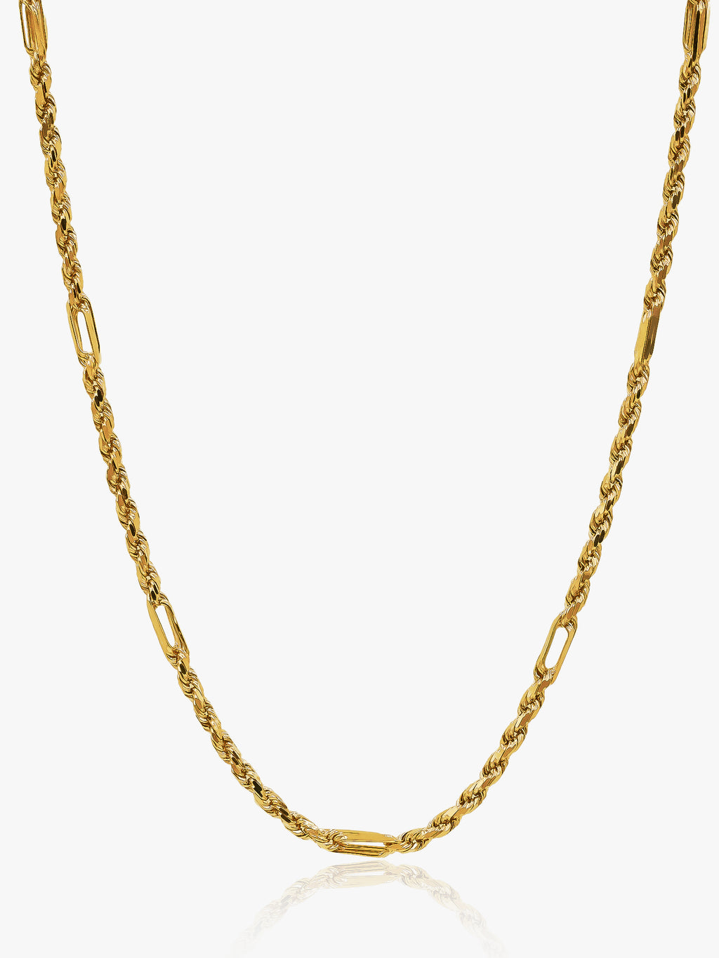 916 Gold Solid Clips Necklace