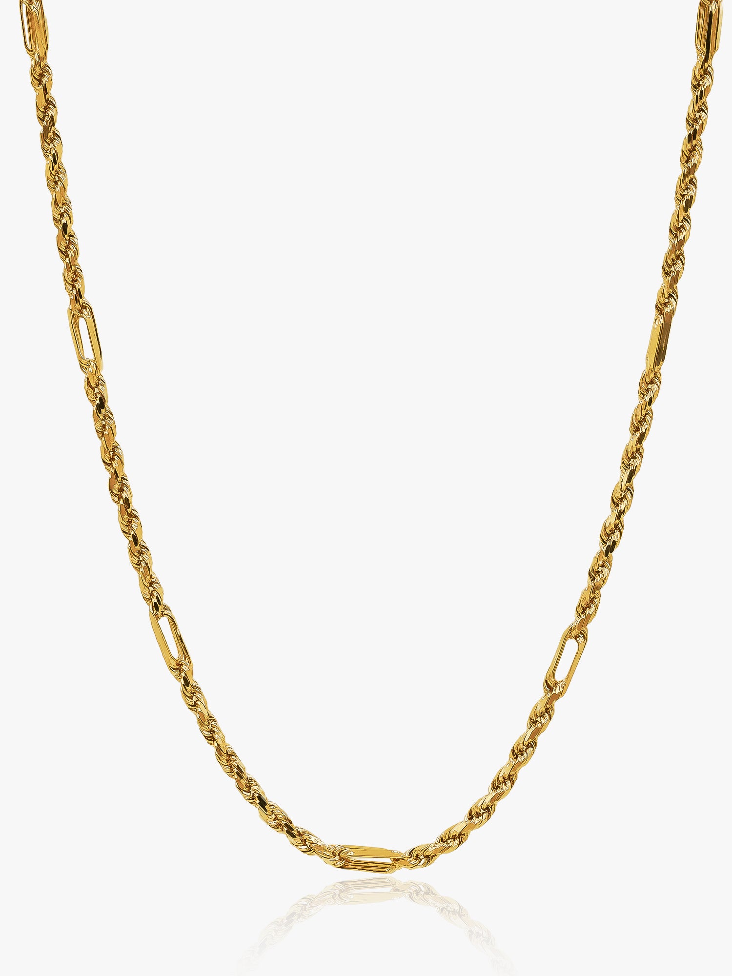 916 Gold Solid Clips Necklace