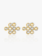 916 Gold Knot Earring