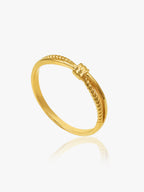 916 Gold Knot Rope Ring