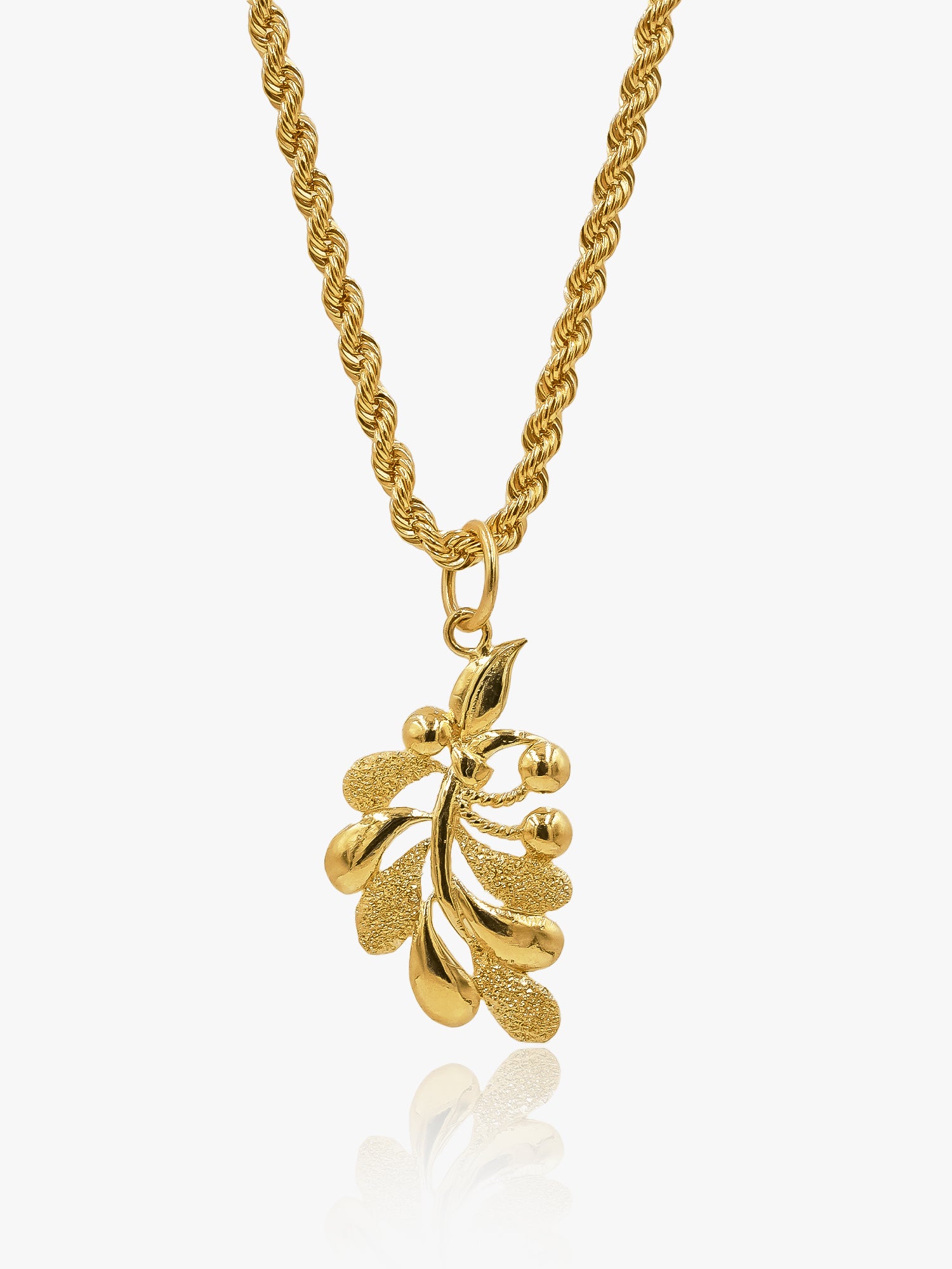 916 Gold Leaf Pendant