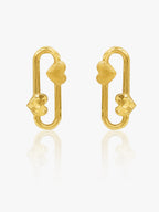916 Gold Love Connection Earring