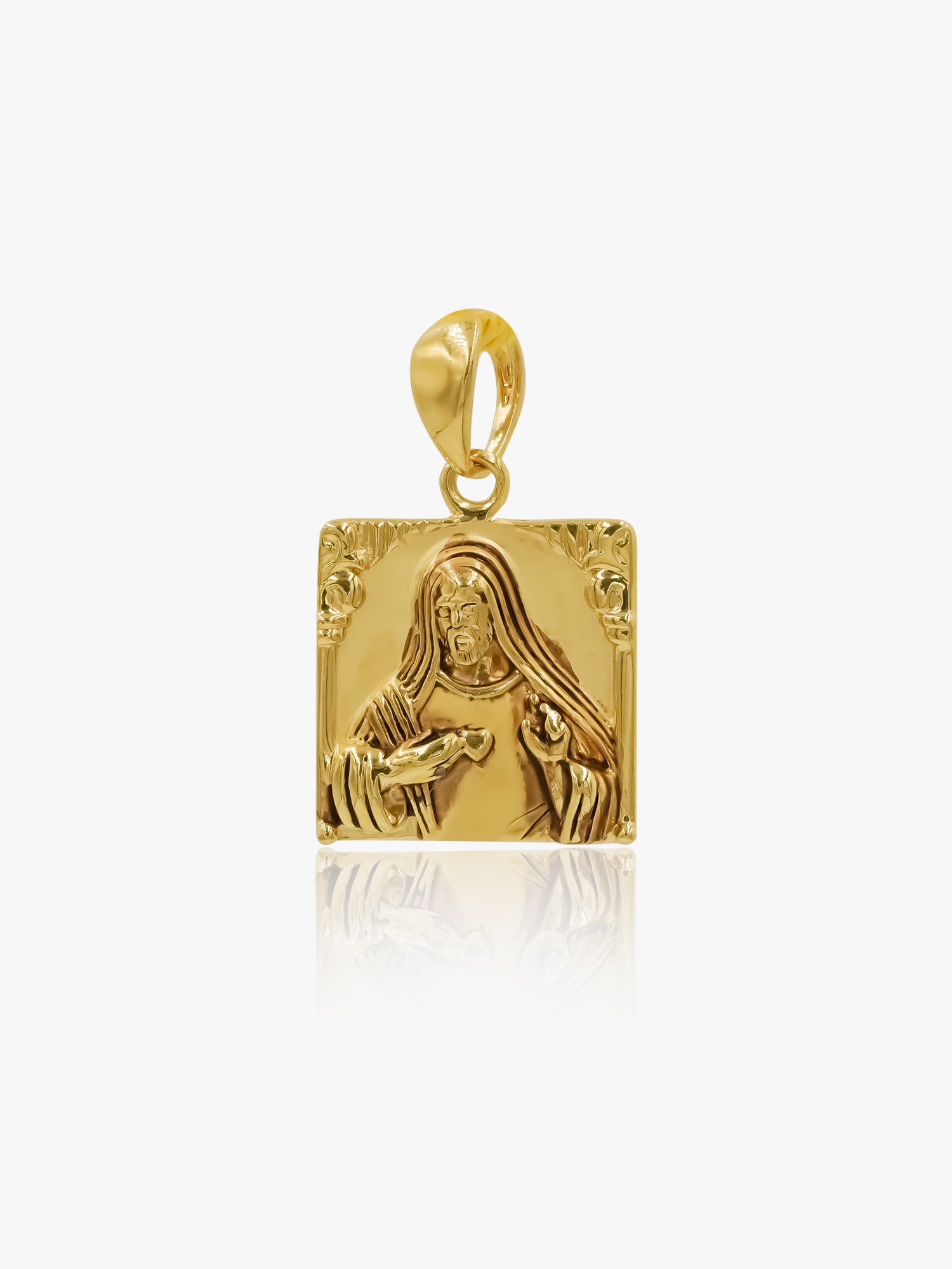 916 Gold Messenger Pendant