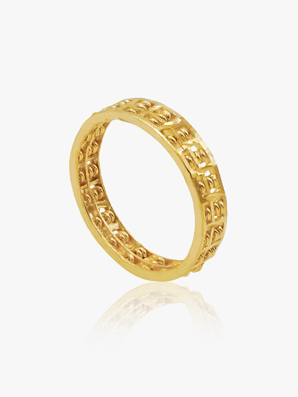 916 Gold Mini Abacus Ring