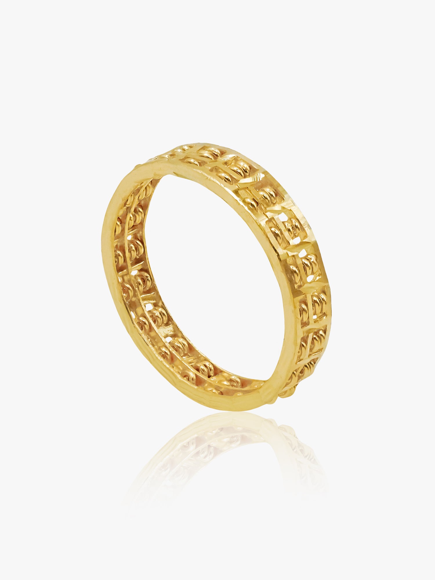 916 Gold Mini Abacus Ring
