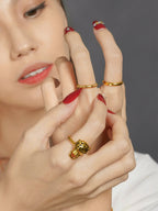 916 Gold Orient Ring