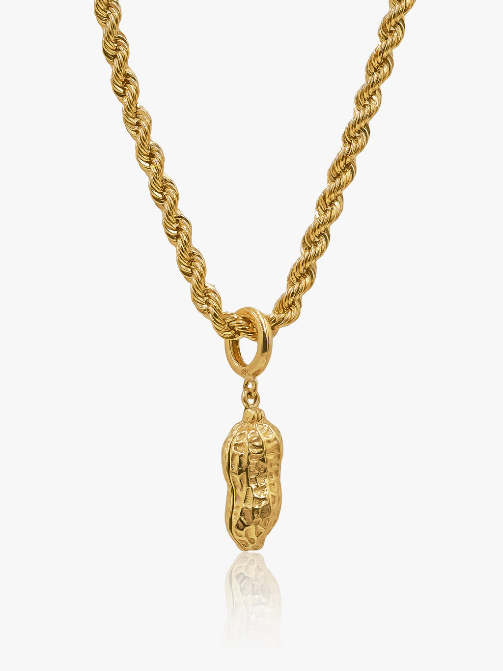916 Gold Peanut Pendant