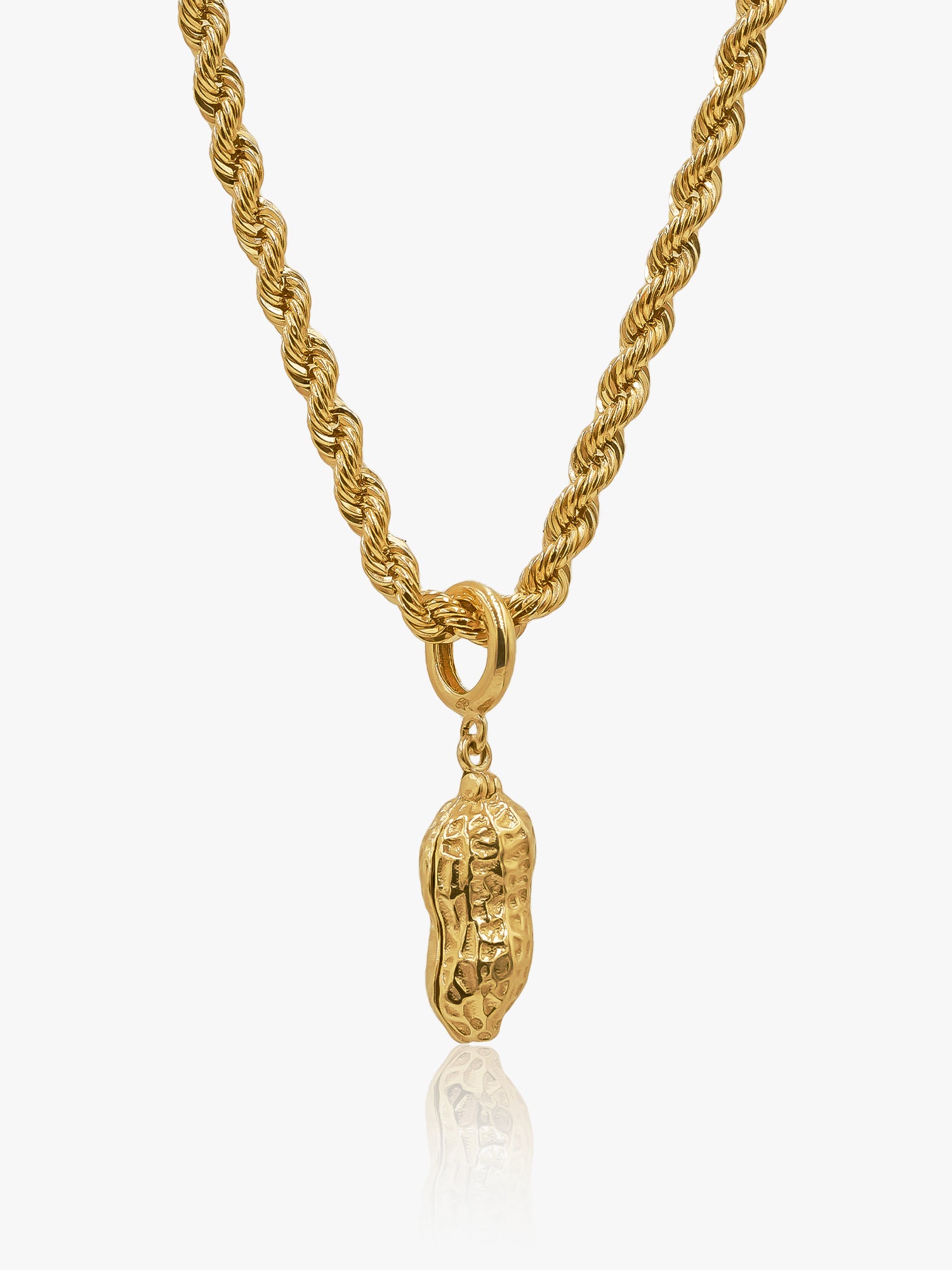 916 Gold Peanut Pendant