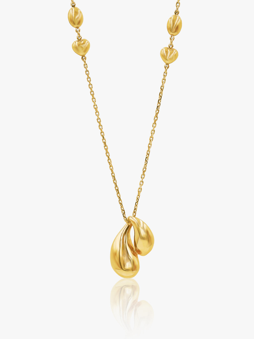 916 Gold Poumons Chain Set