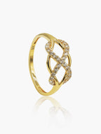 916 Gold Serenity Knot Ring