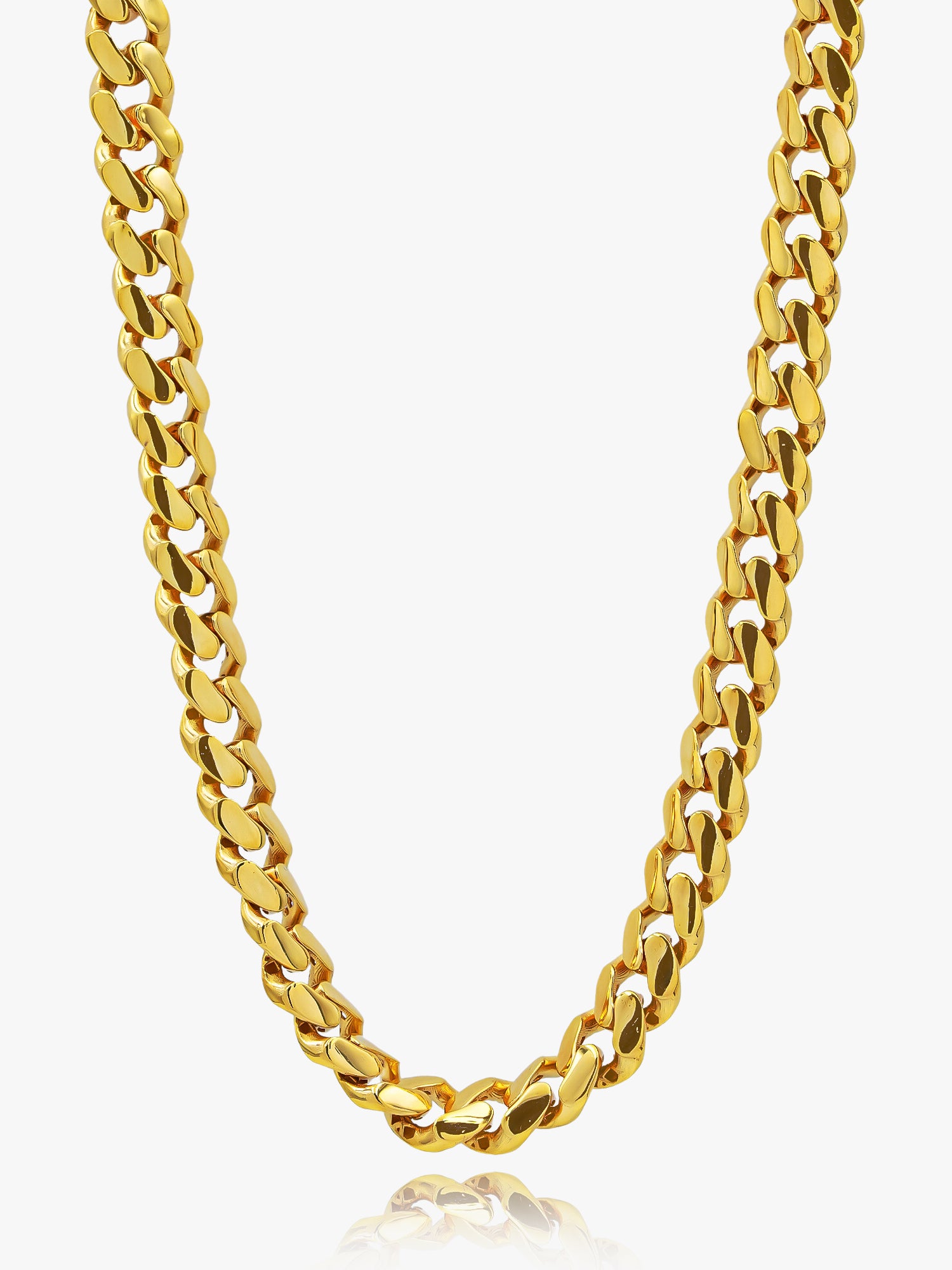 916 Gold Shiny Cuban Chain