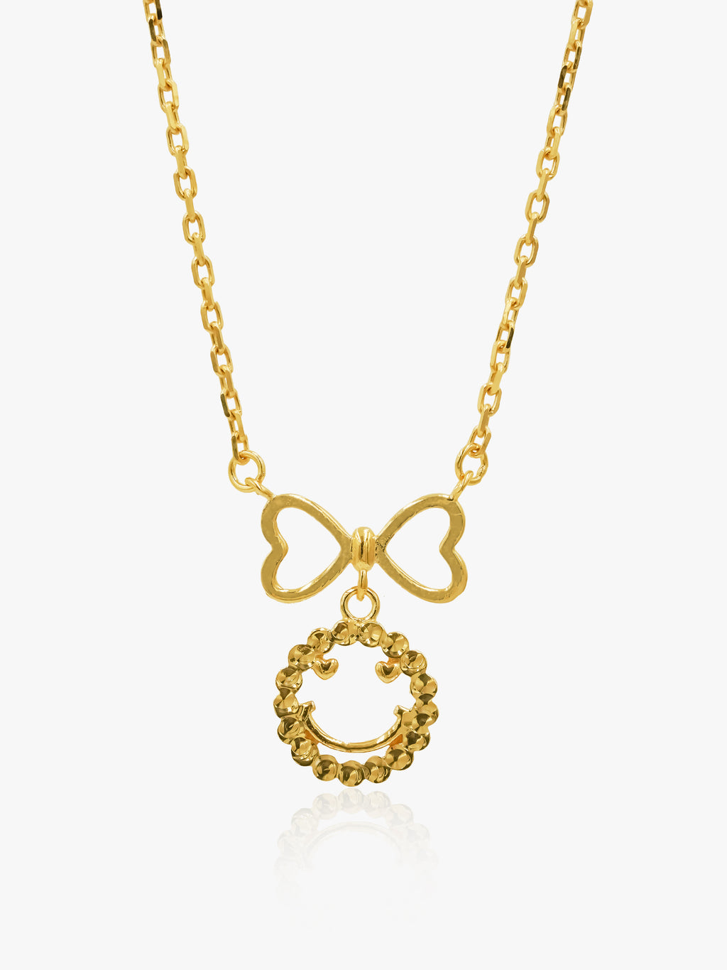 916 Gold Smiley Chain Set