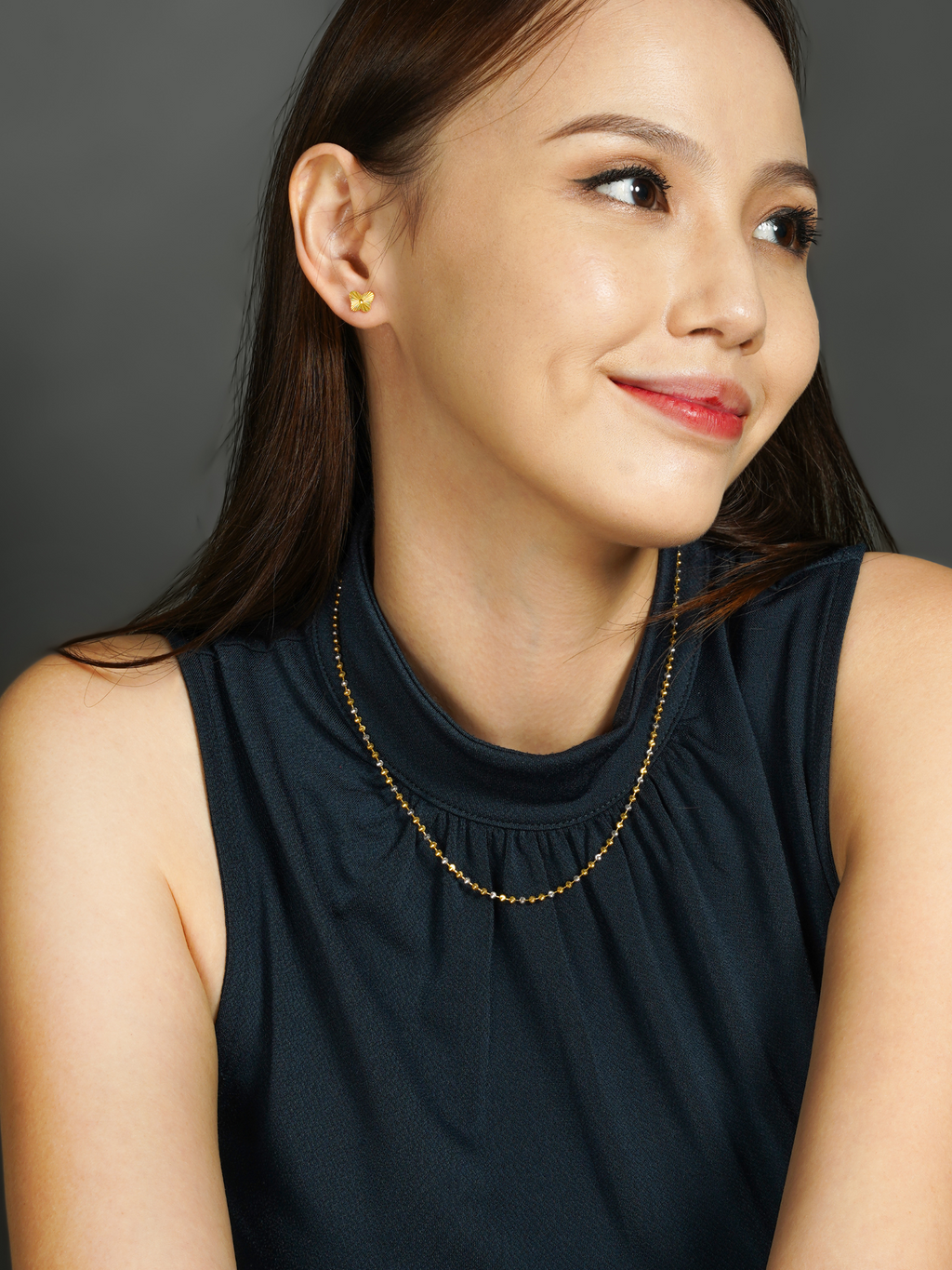 916 Gold Two Tone Beads Chain