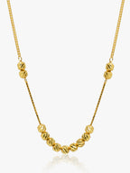 916 Gold Beads Chain Set
