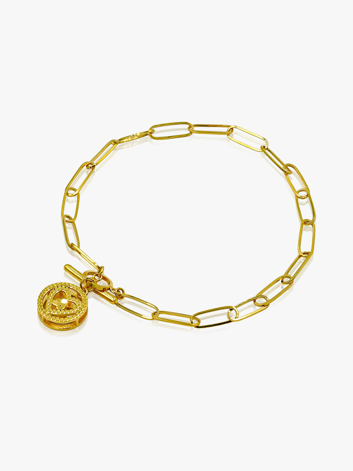 916 gold charm bracelet Clearance
