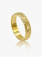 916 Gold Cross Ring