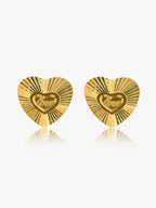 916 Gold Love Shine Earrings