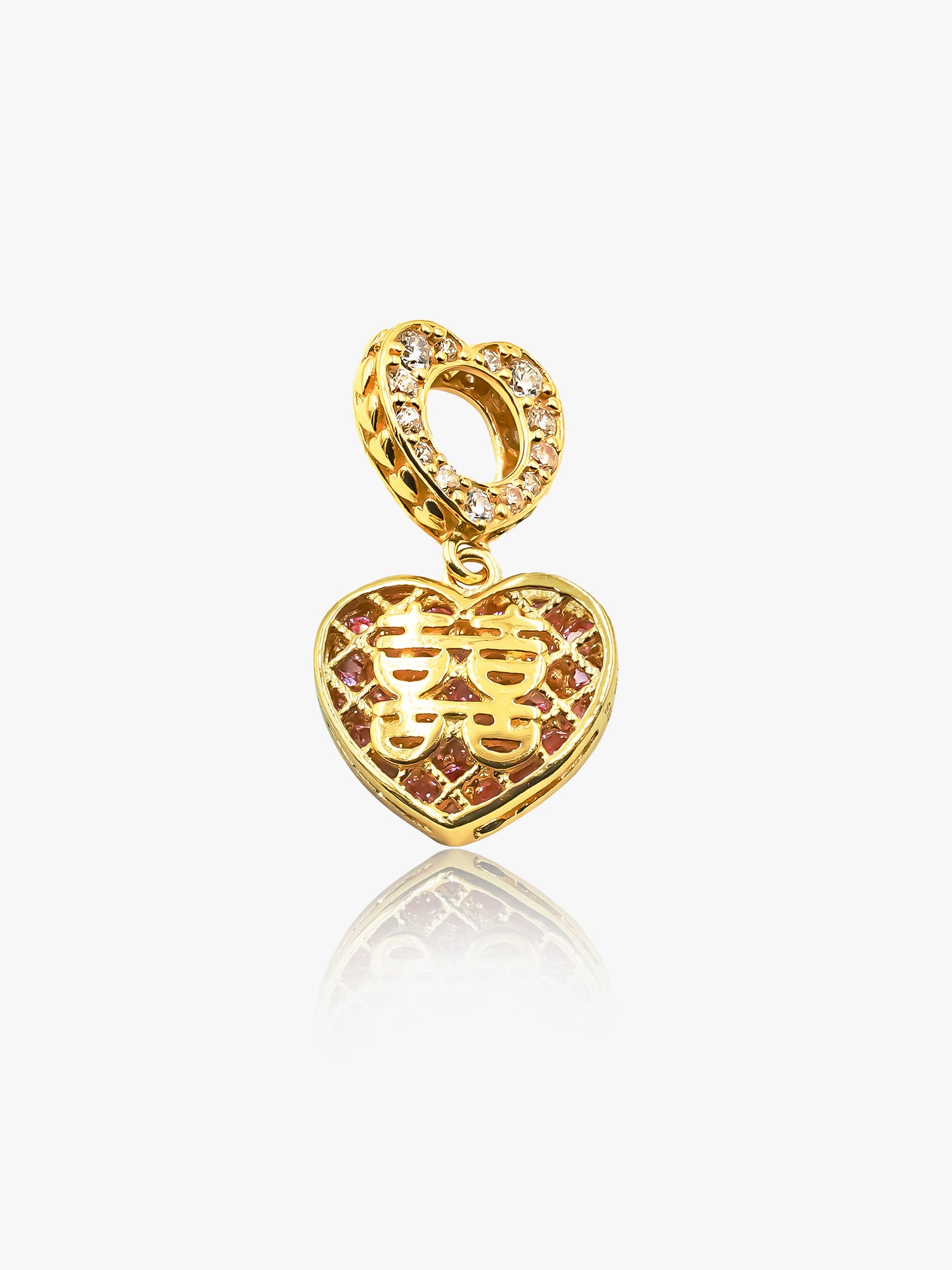 916 Gold Xi Charm