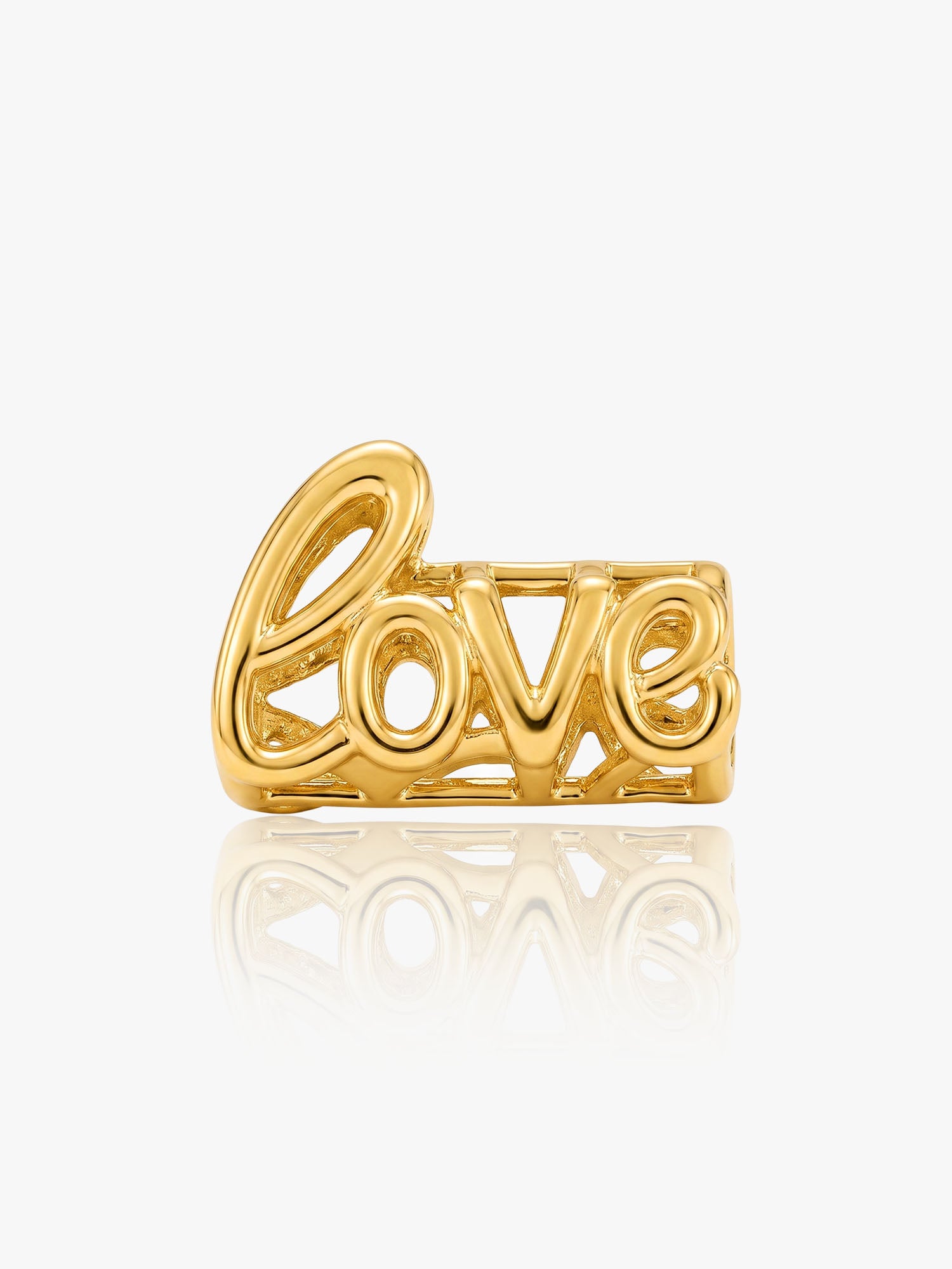 916 Gold 4 Letters Pendant