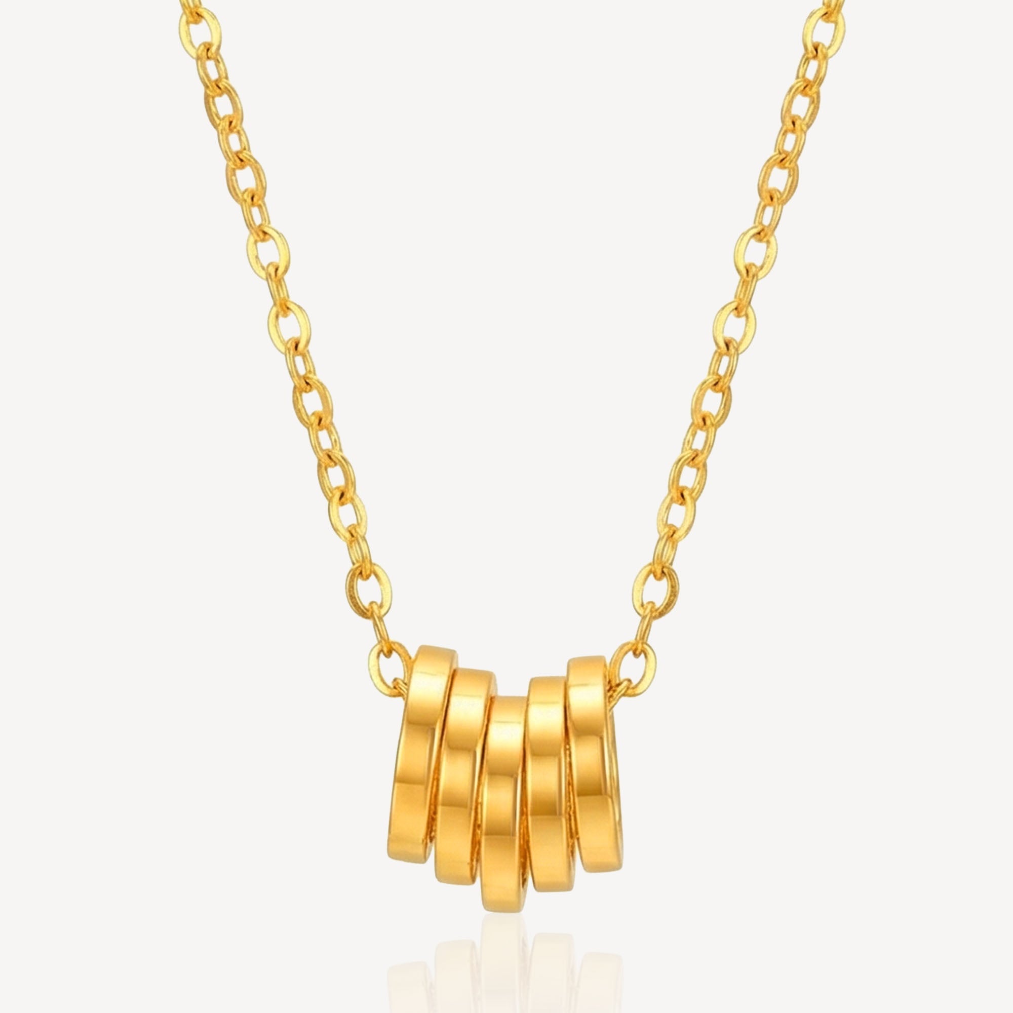 916 Gold 5 Coin Necklace - Top Gold Shop Gold Jewellery in singapore