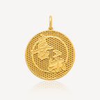 916 Gold Attract Wealth Pendant