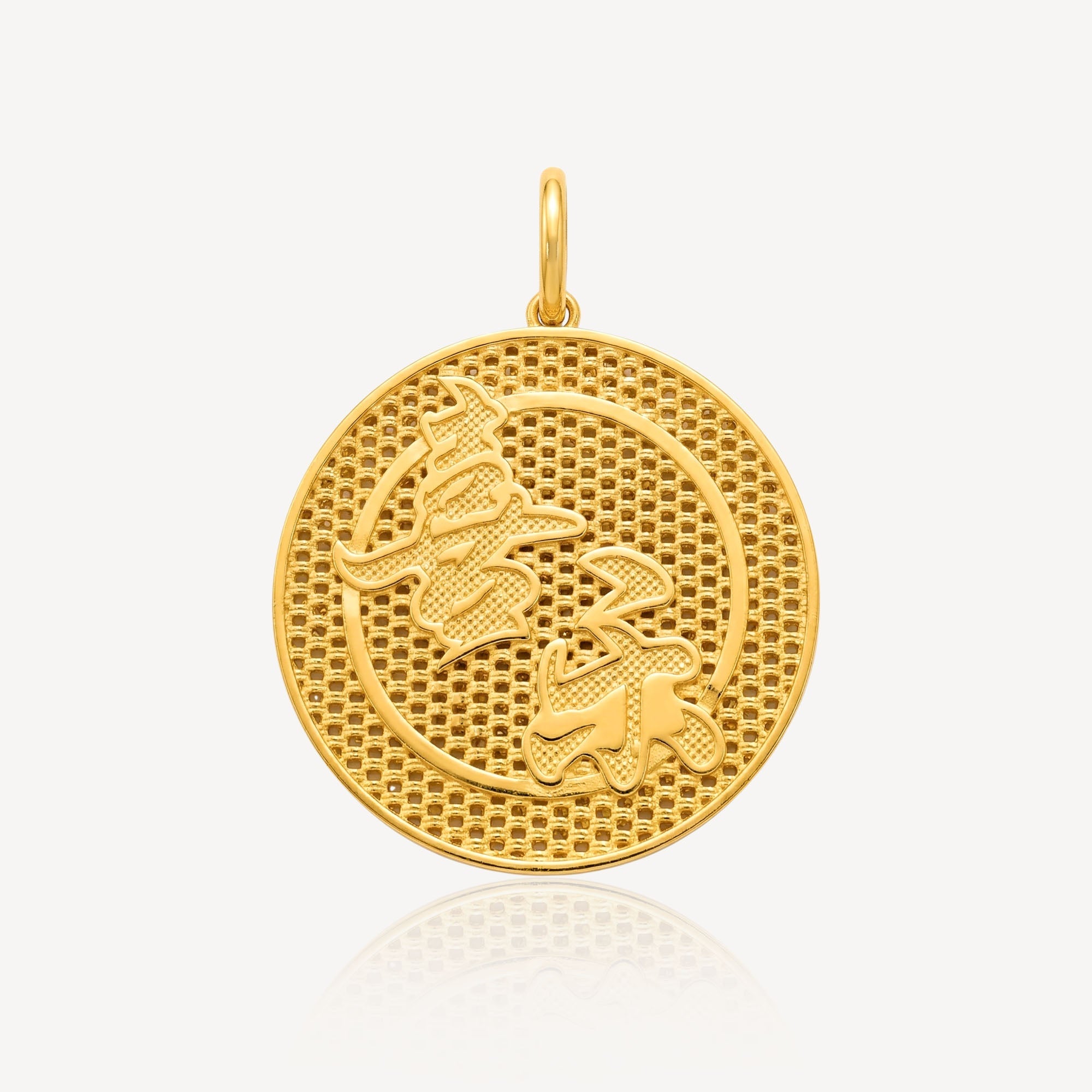 916 Gold Attract Wealth Pendant
