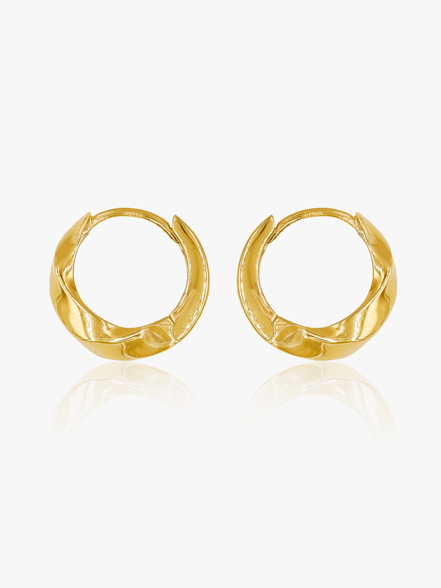 916 Gold Aurora Luxe Hoops Earring