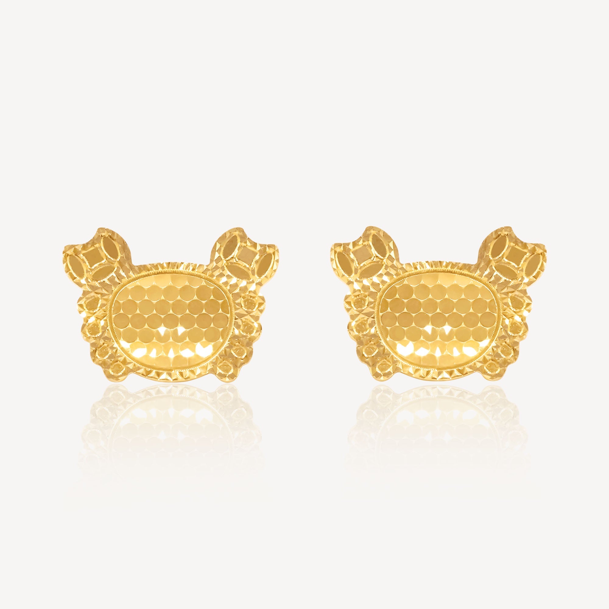 916 Gold Crush Baby Crab Earring