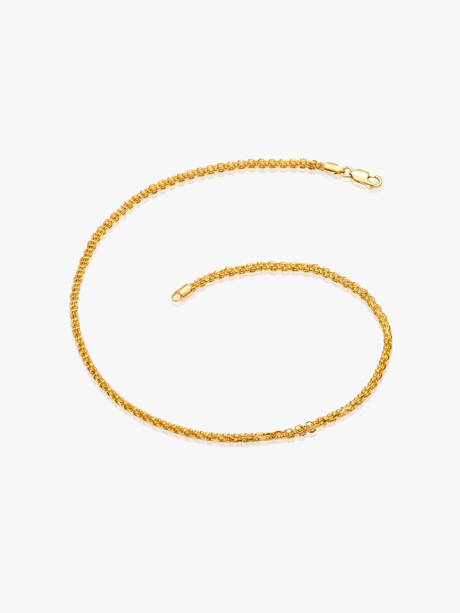 916 Gold Bamboo Bean Anklet