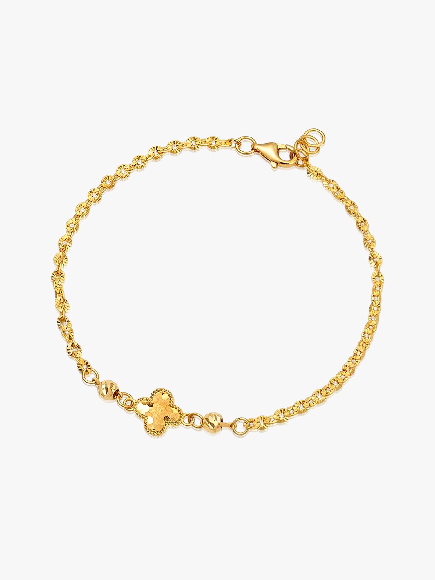 916 Gold Blank Space Flower Bracelet