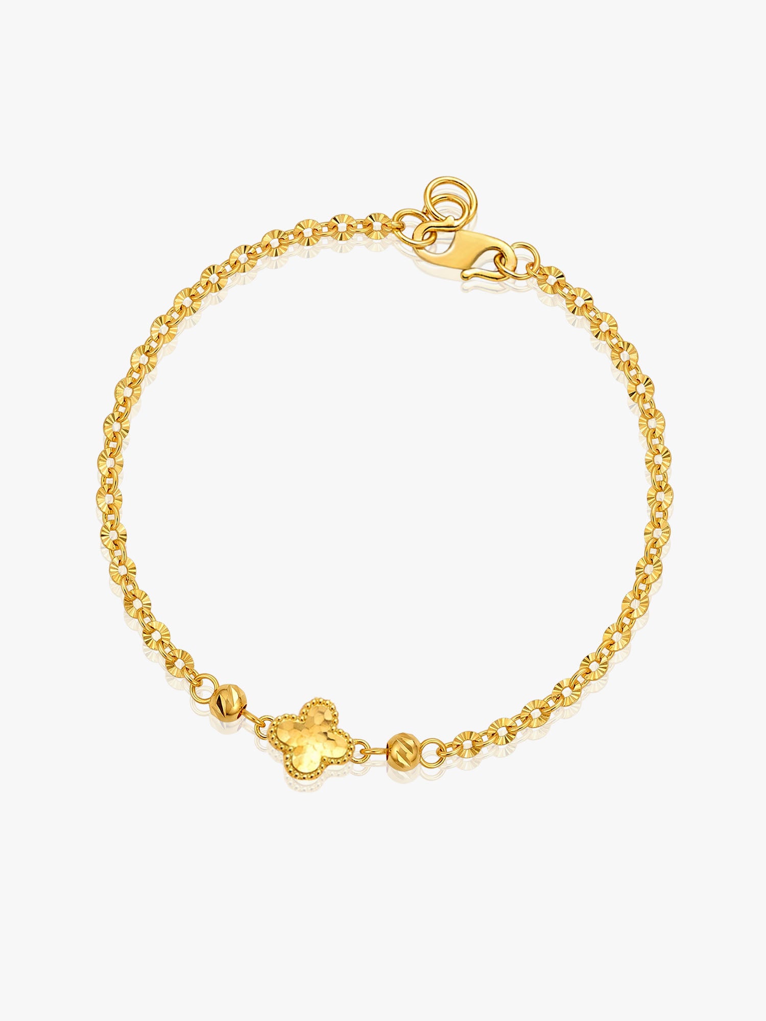 916 Gold Blank Space Flower Bracelet