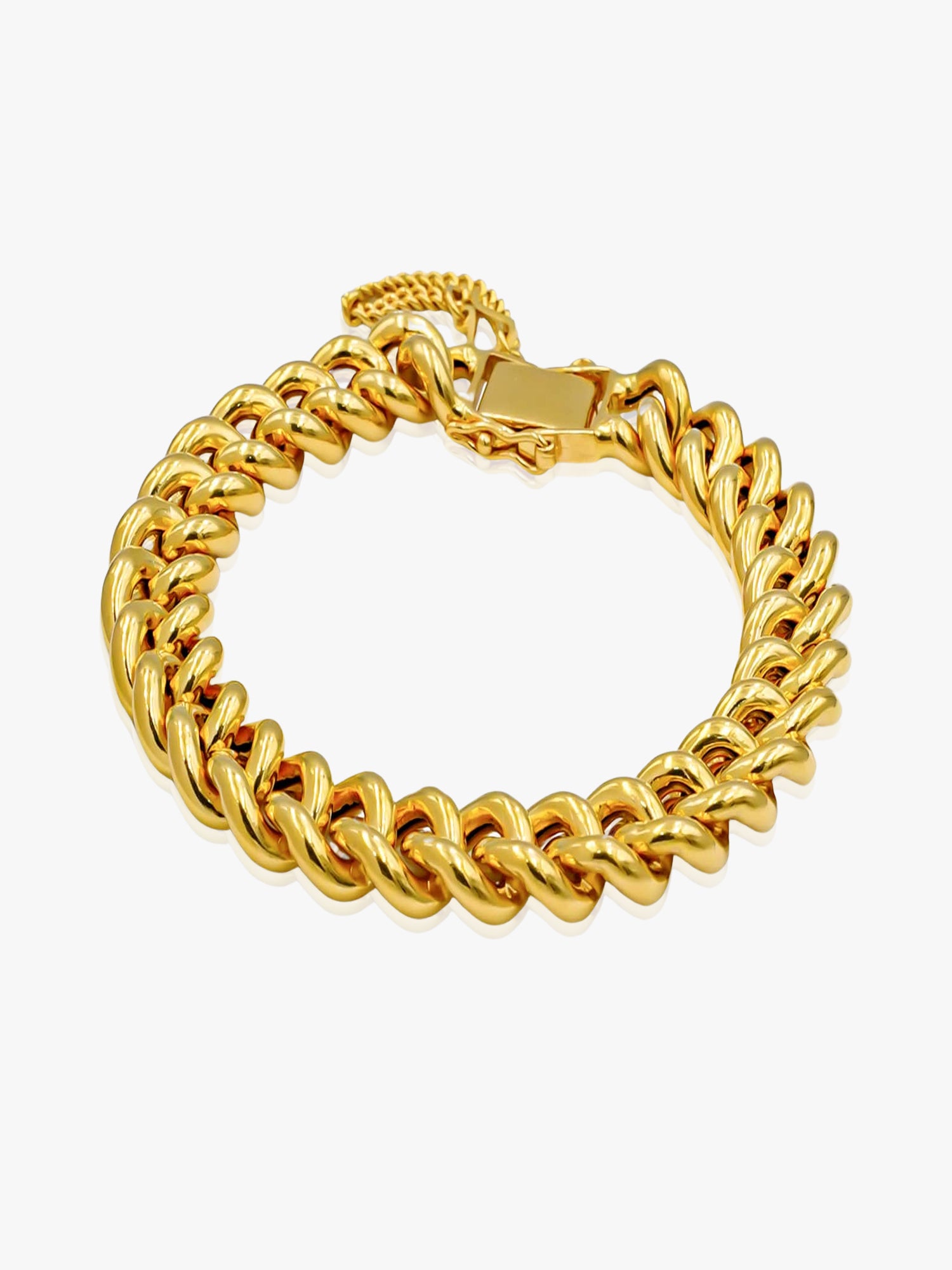 916 Gold Bold Cuban Bracelet